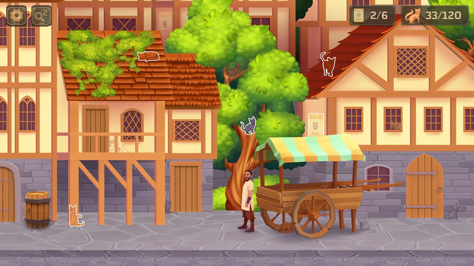 Изображение игры: Cat Search in Medieval Times