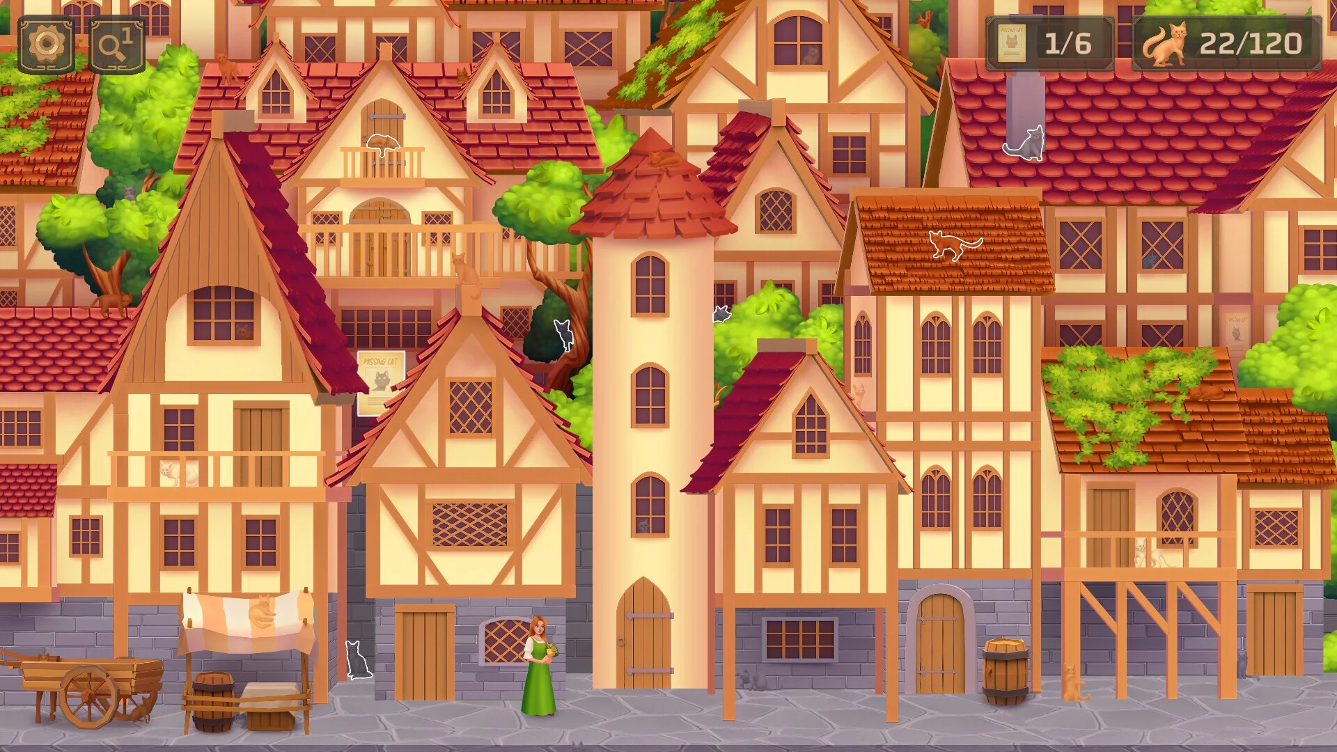 Изображение игры: Cat Search in Medieval Times
