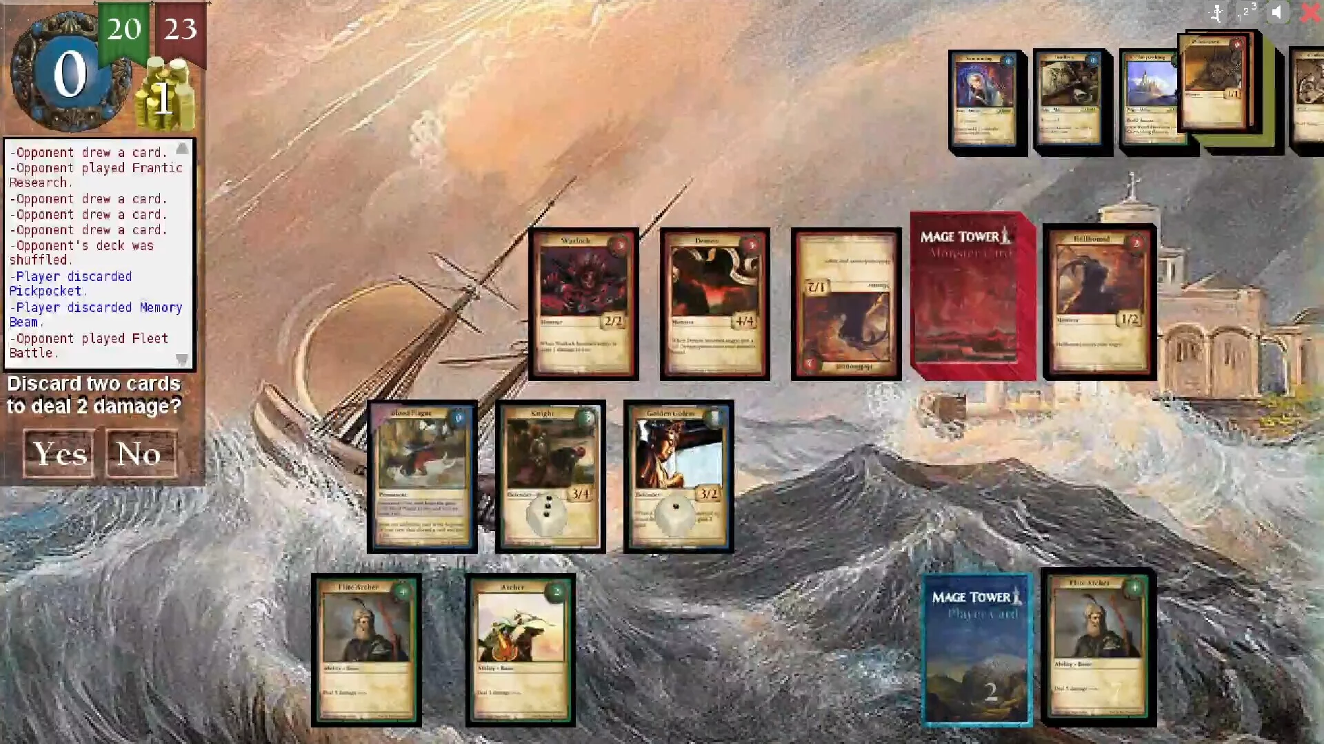 Изображение игры: Mage Tower, A Tower Defense Card Game