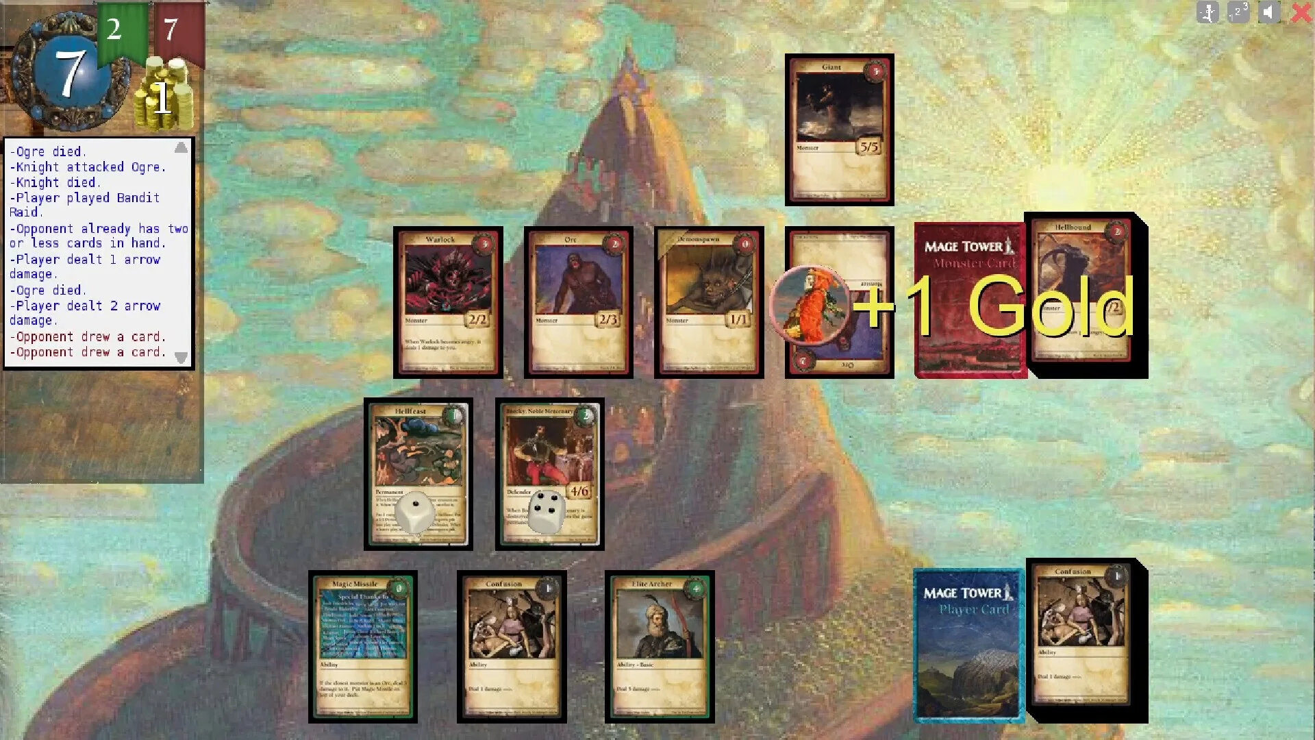 Изображение игры: Mage Tower, A Tower Defense Card Game