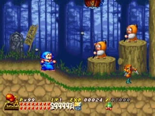 Изображение игры: Ganbare Goemon: Uchū Kaizoku Akogingu