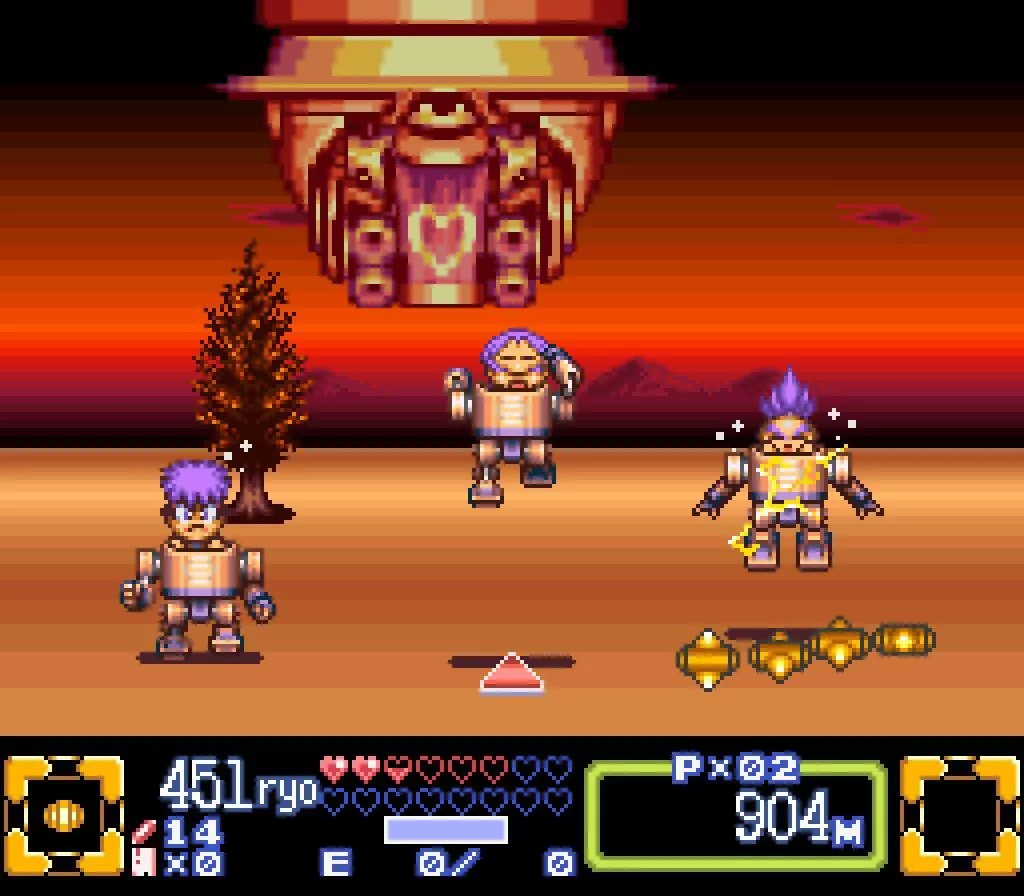 Изображение игры: Ganbare Goemon 3: Shishijyuurokubei no Karakuri Manji Katame