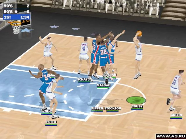 Изображение игры: NBA Live 2000