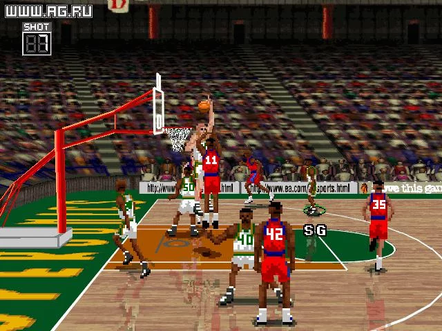 Изображение игры: NBA Live 96