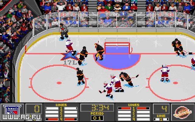 Изображение игры: NHL Hockey '95