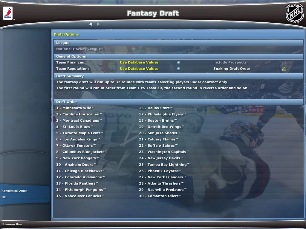 Изображение игры: NHL Eastside Hockey Manager 2007