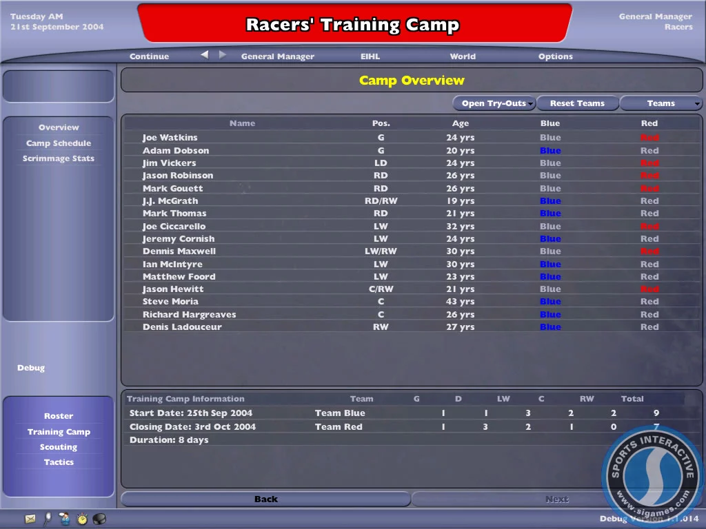 Изображение игры: NHL Eastside Hockey Manager 2005