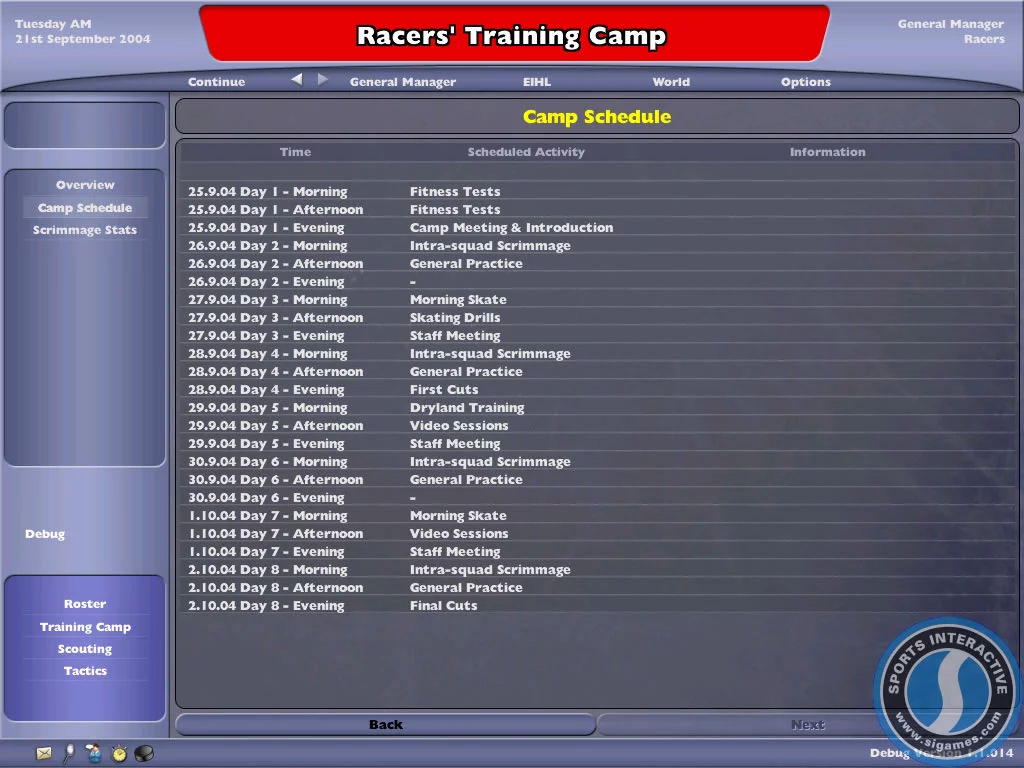 Изображение игры: NHL Eastside Hockey Manager 2005