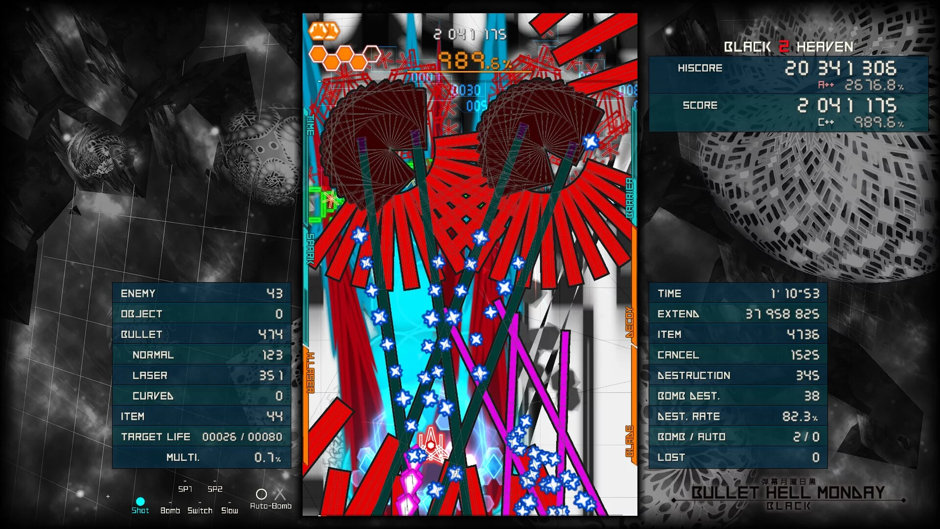 Изображение игры: Bullet Hell Monday: Black