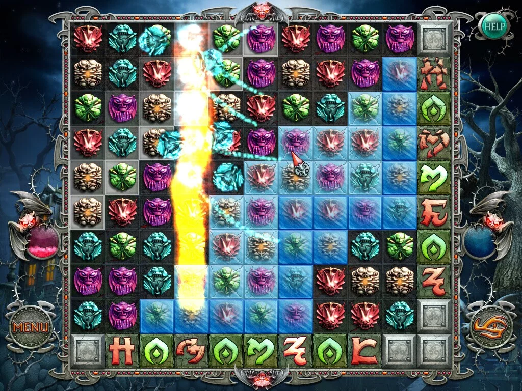 Изображение игры: Cursed House Match 3 Puzzle