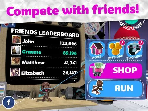 Изображение игры: Run Sackboy! Run!