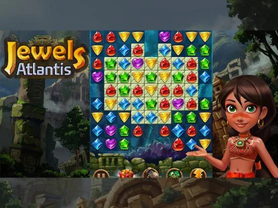 Изображение игры: Jewels Atlantis
