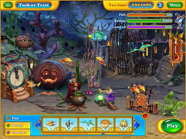 Изображение игры: Fishdom: Spooky Splash