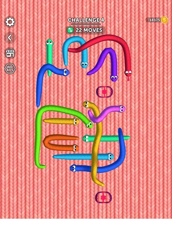 Изображение игры: Tangled Snakes