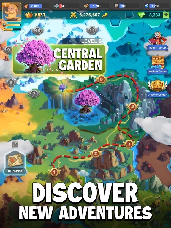 Изображение игры: Legend of Puzzleverse - RPG