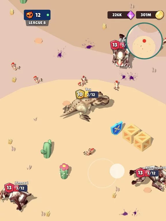 Изображение игры: Dino.io 3D
