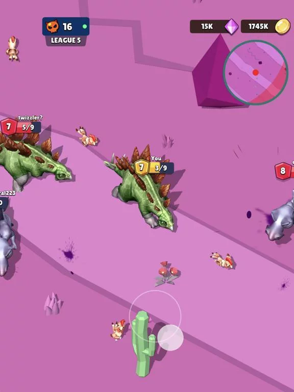 Изображение игры: Dino.io 3D