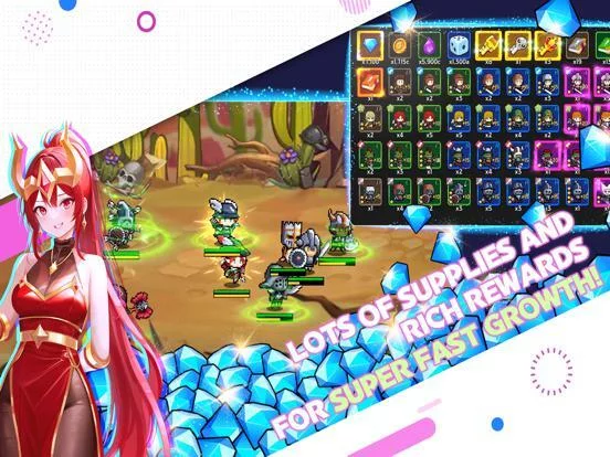 Изображение игры: Rumble Knights - idle RPG