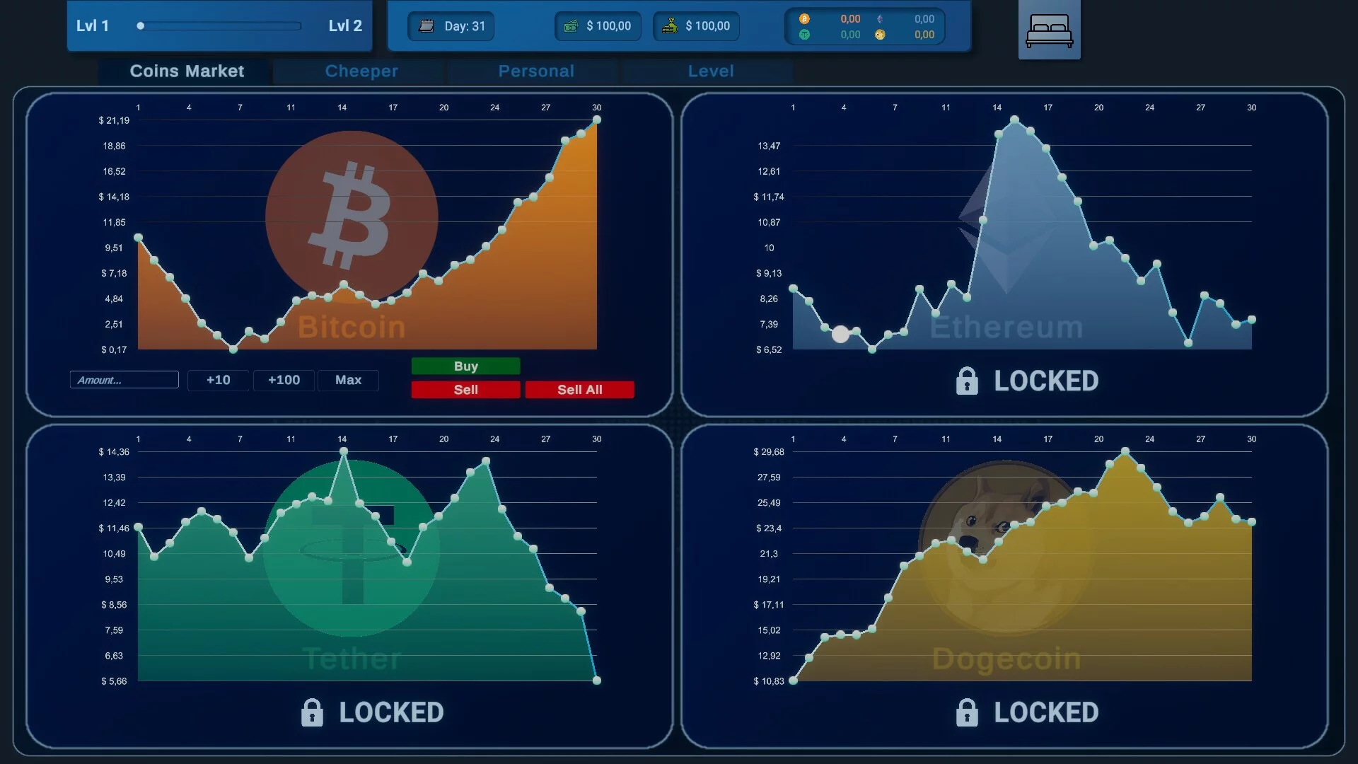 Изображение игры: Coin Trader Simulator