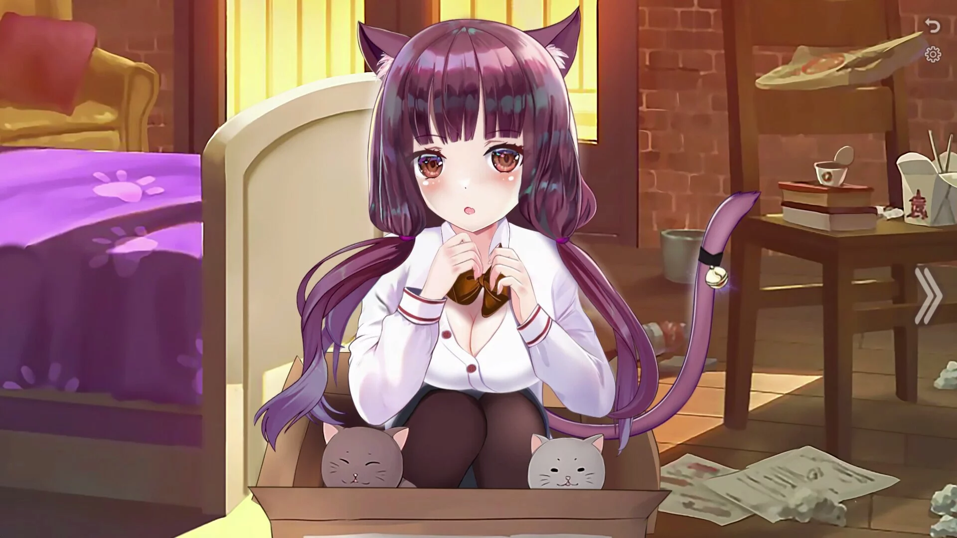 Изображение игры: Neko Office: Nightlife Adventures