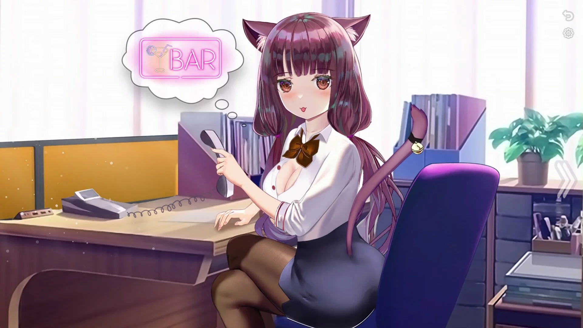 Изображение игры: Neko Office: Nightlife Adventures