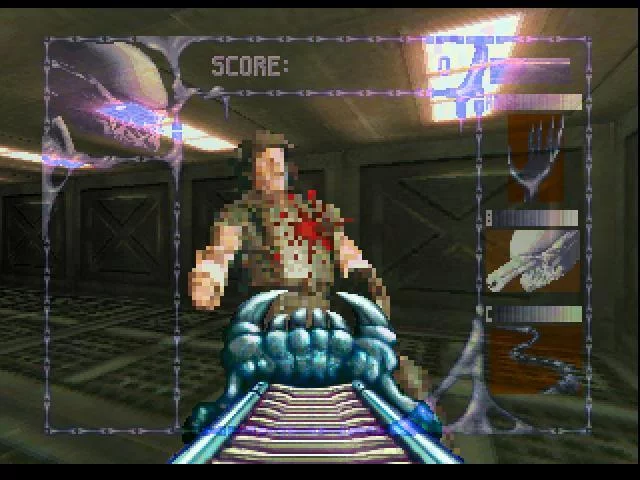 Изображение игры: Alien vs Predator (Atari Jaguar)