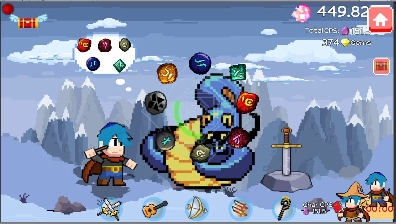 Изображение игры: Idle Gem Quest