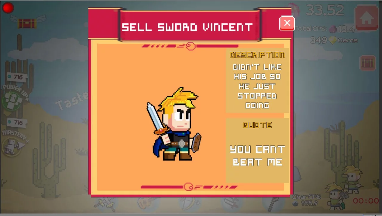 Изображение игры: Idle Gem Quest