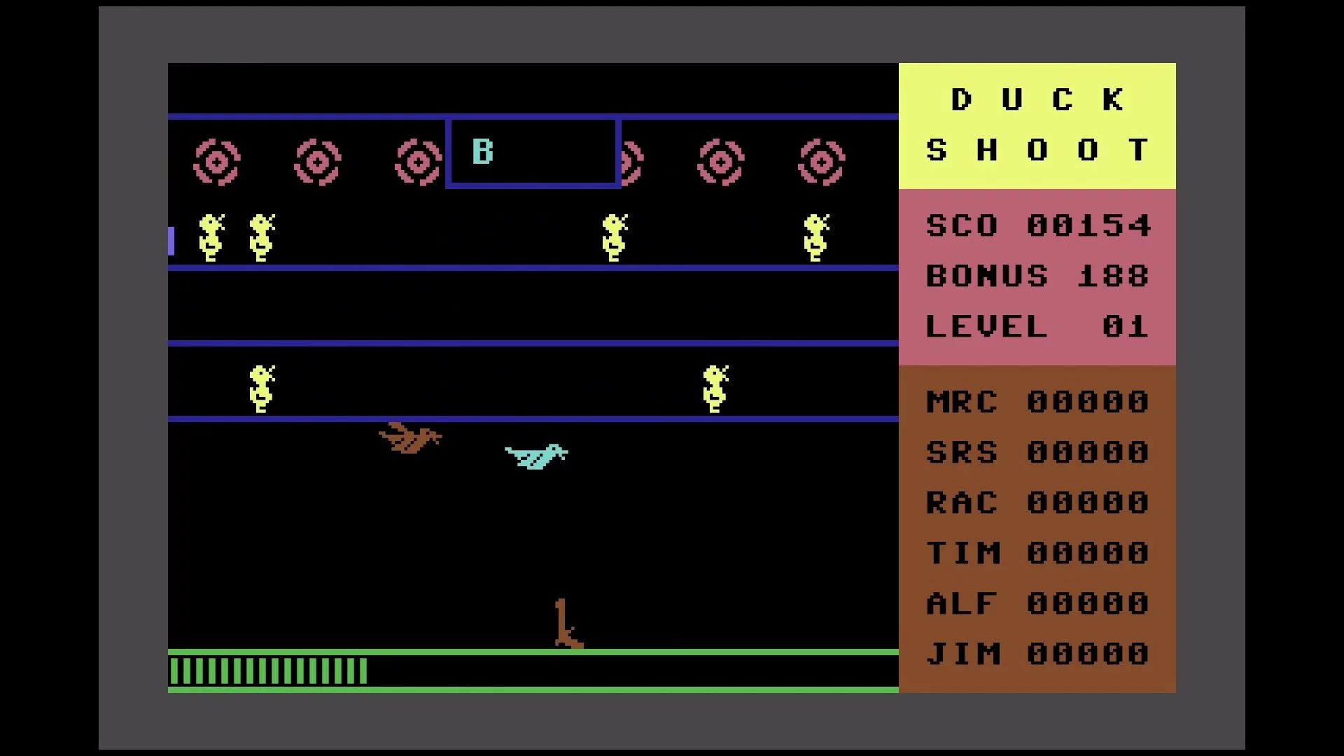 Изображение игры: Duck Shoot (C64/VIC-20)