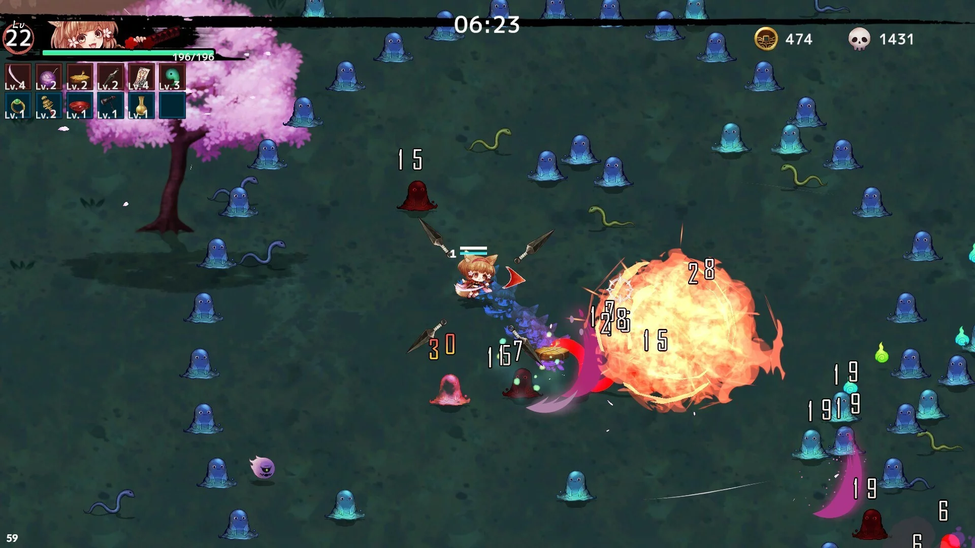 Изображение игры: SAMURAI Survivor -Undefeated Blade