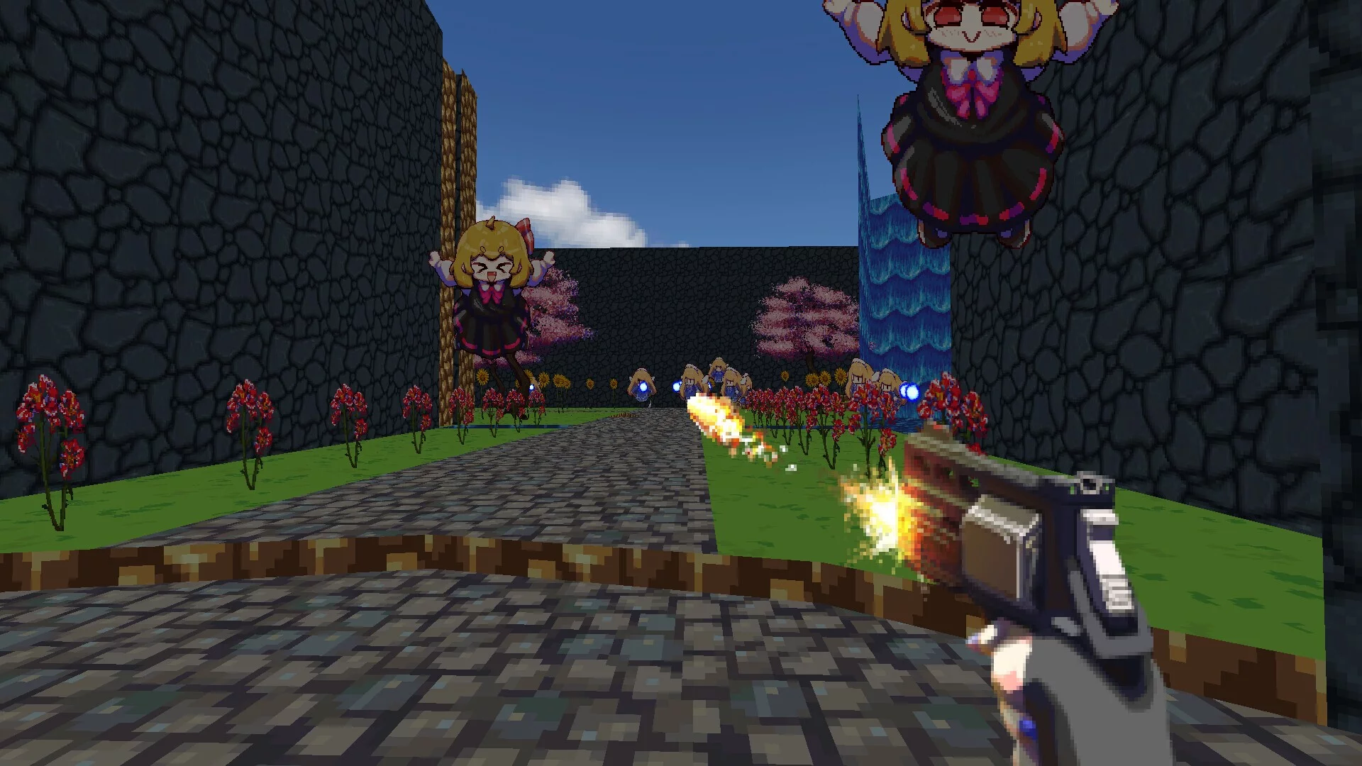 Изображение игры: I Am Sakuya: Touhou FPS Game
