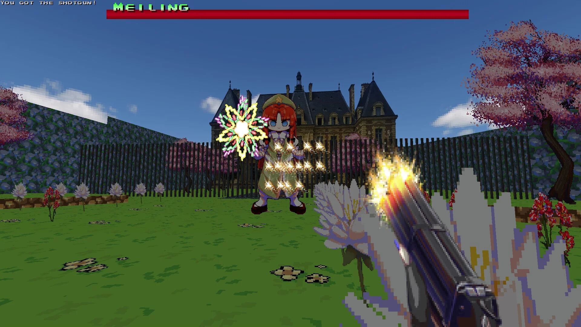 Изображение игры: I Am Sakuya: Touhou FPS Game