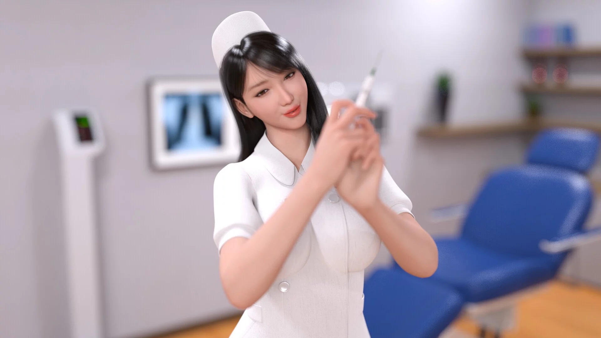 Изображение игры: Sexy Nurse Puzzle