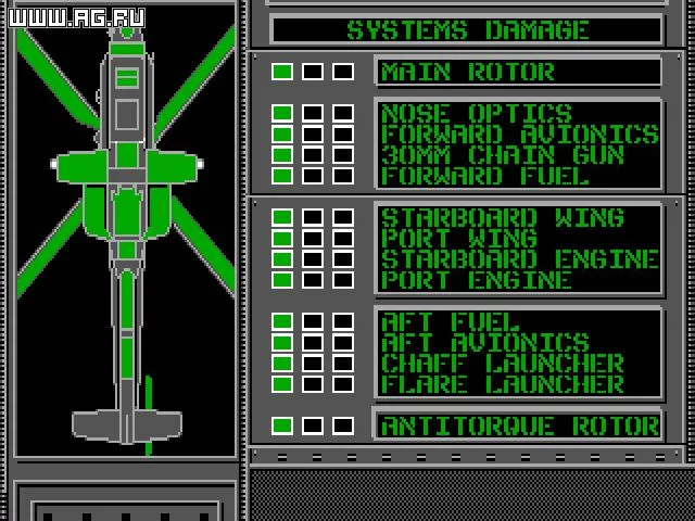 Изображение игры: Gunship (1986)