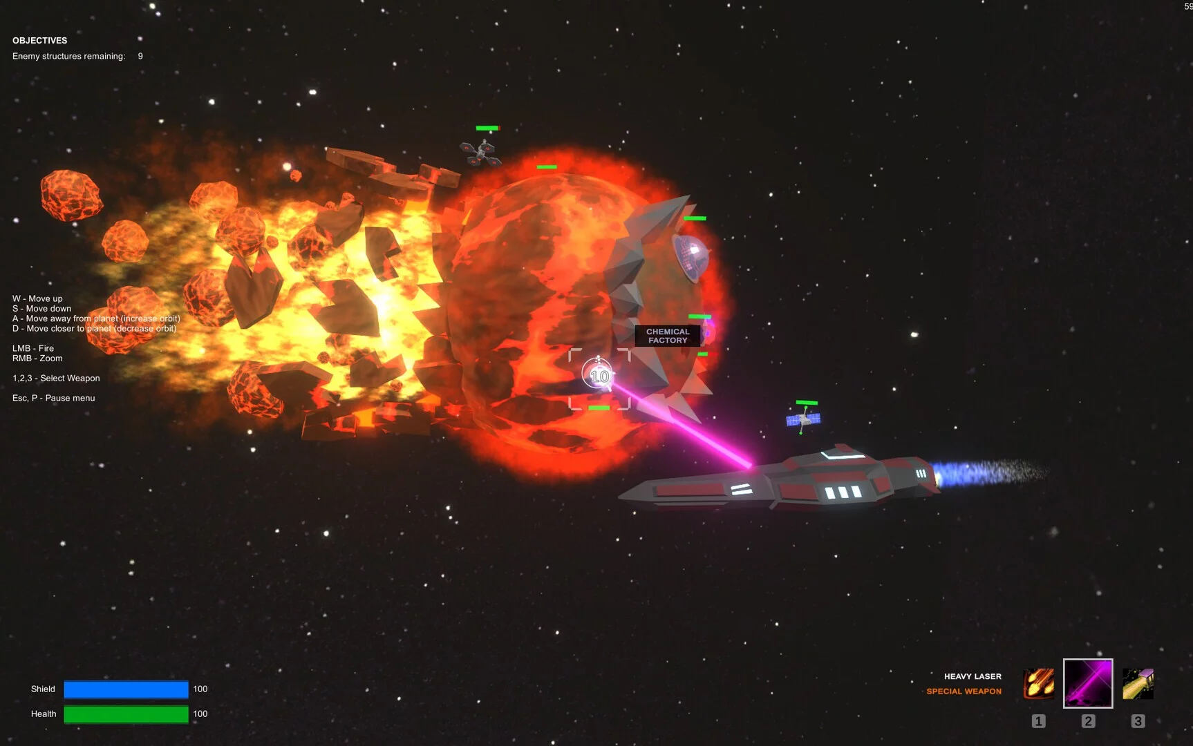 Изображение игры: Orbital Bombardment
