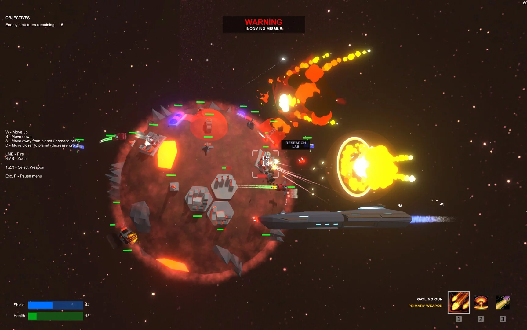 Изображение игры: Orbital Bombardment