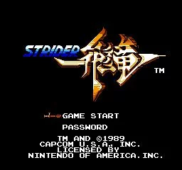 Изображение игры: Strider (1989)