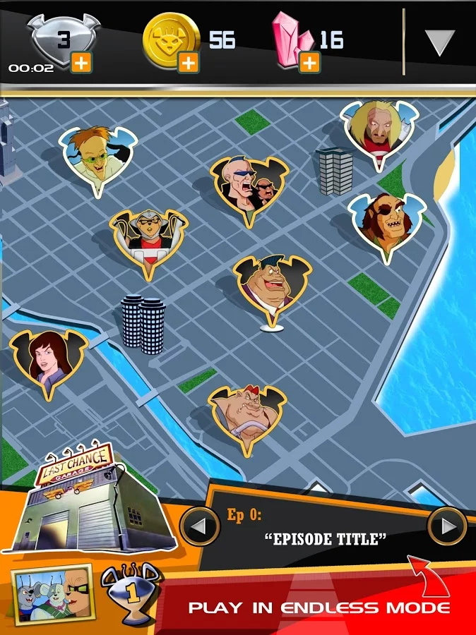 Изображение игры: Biker Mice from Mars (iOS)