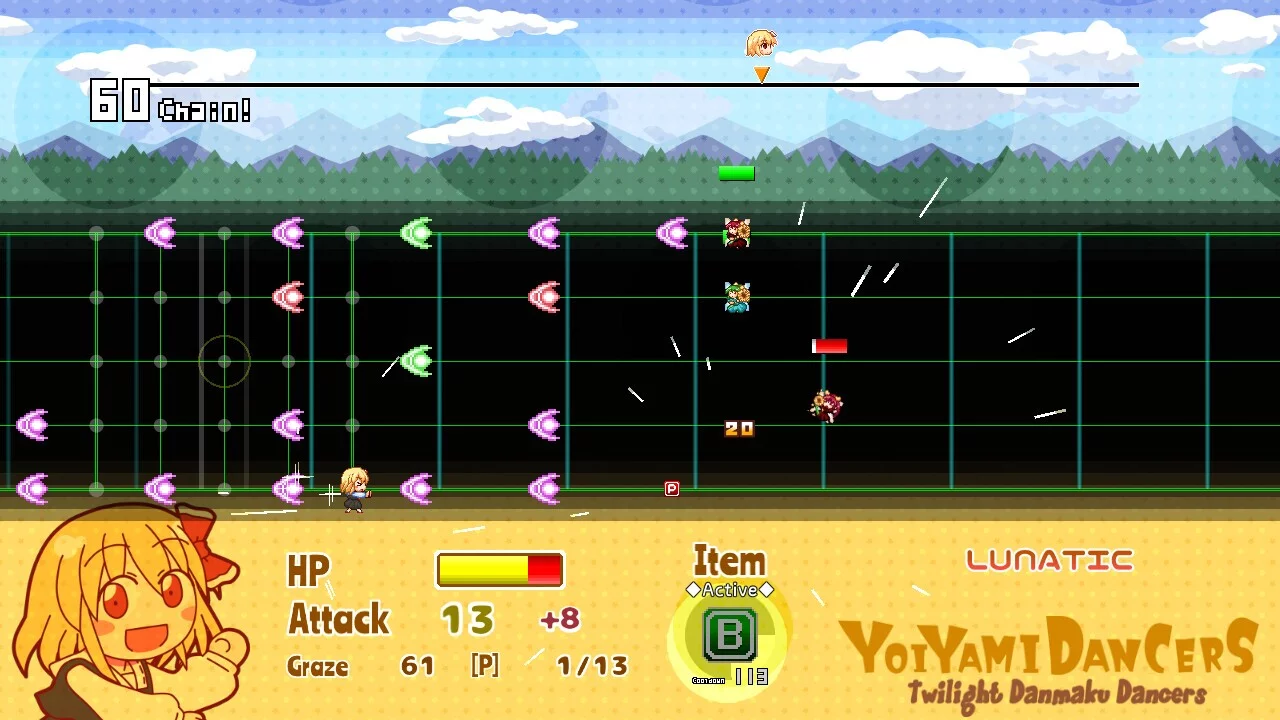 Изображение игры: Yoiyami Dancers: Twilight Danmaku Dancers