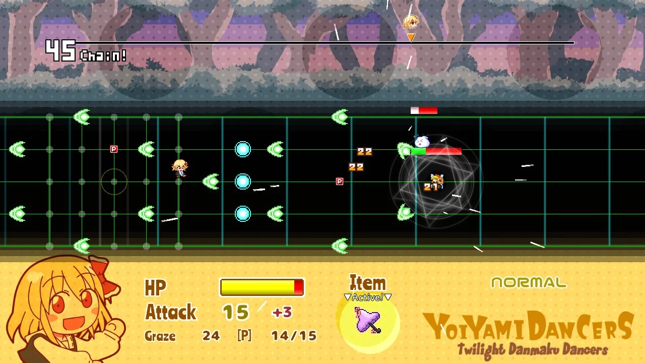 Изображение игры: Yoiyami Dancers: Twilight Danmaku Dancers