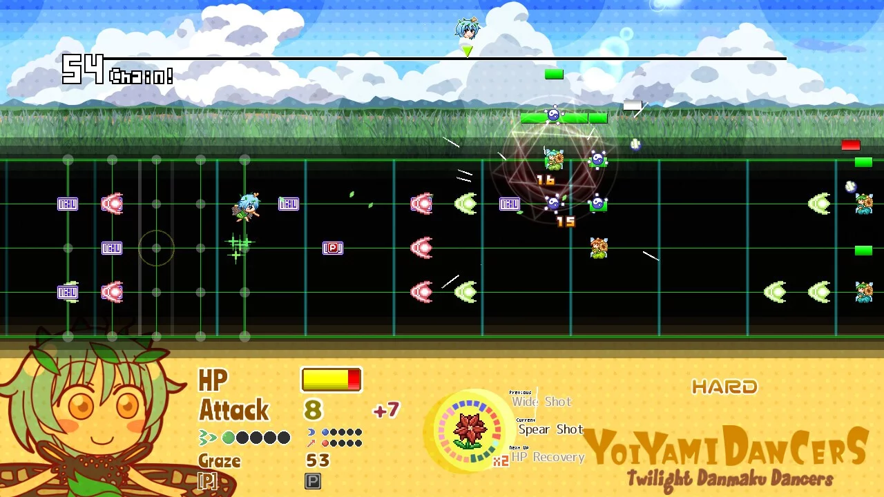 Изображение игры: Yoiyami Dancers: Twilight Danmaku Dancers
