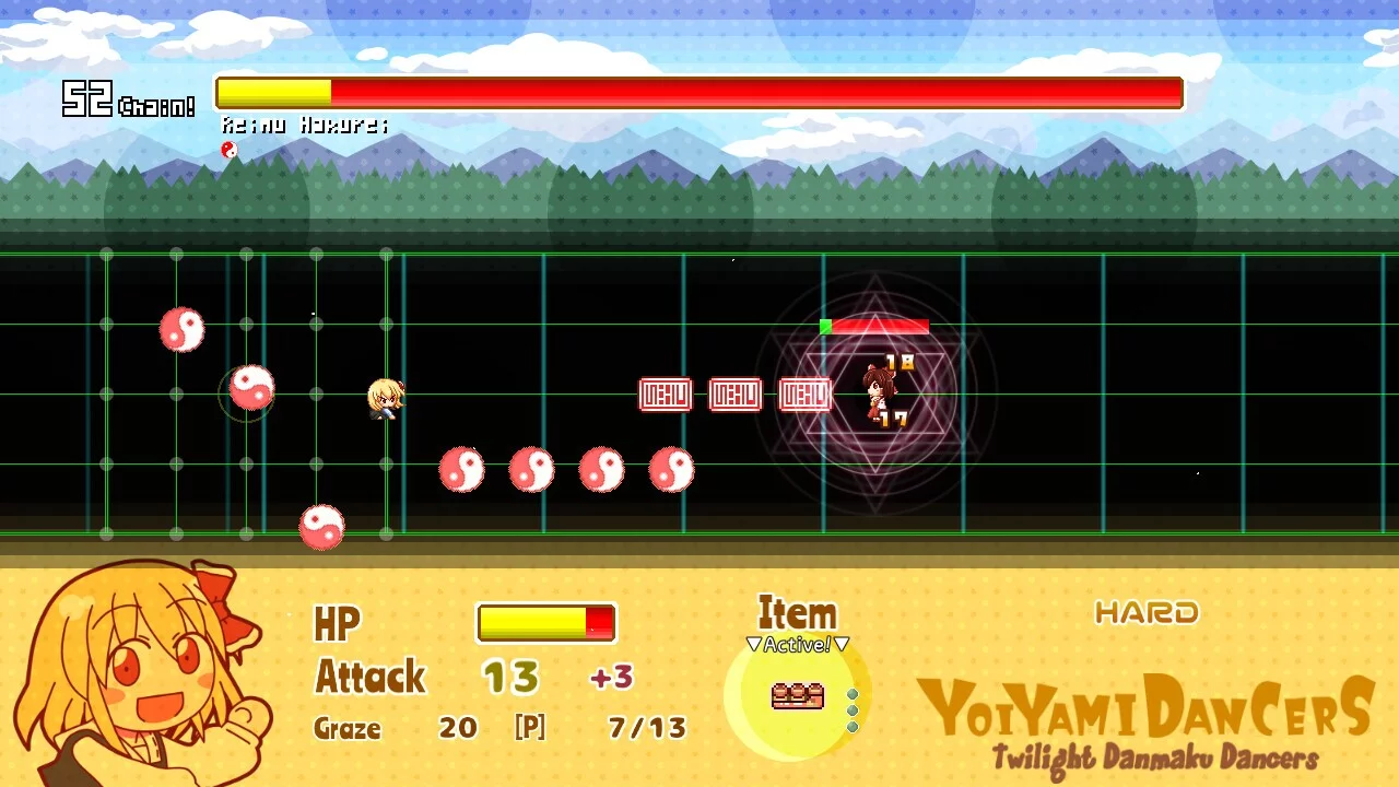 Изображение игры: Yoiyami Dancers: Twilight Danmaku Dancers