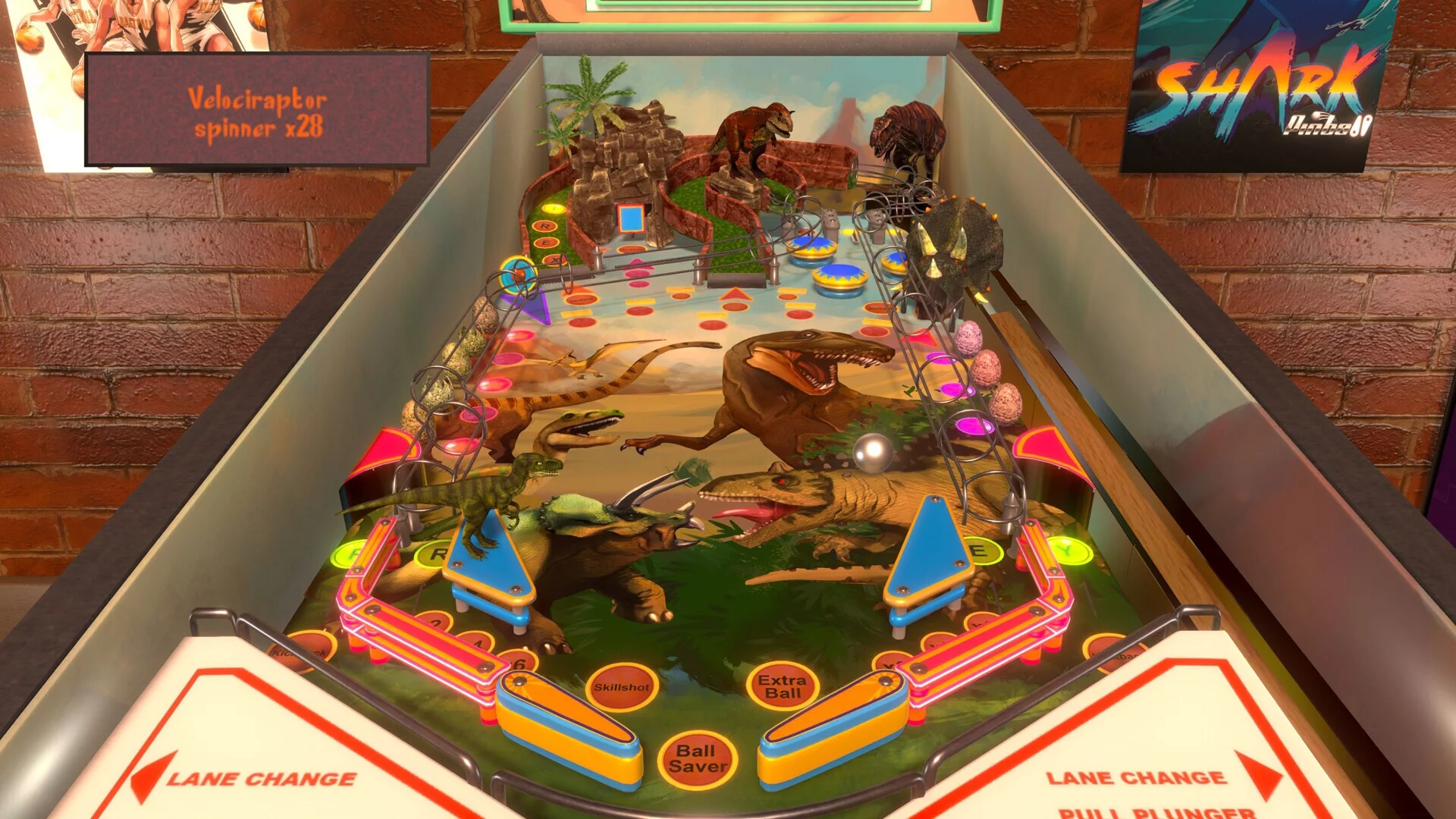 Изображение игры: Jurassic Pinball