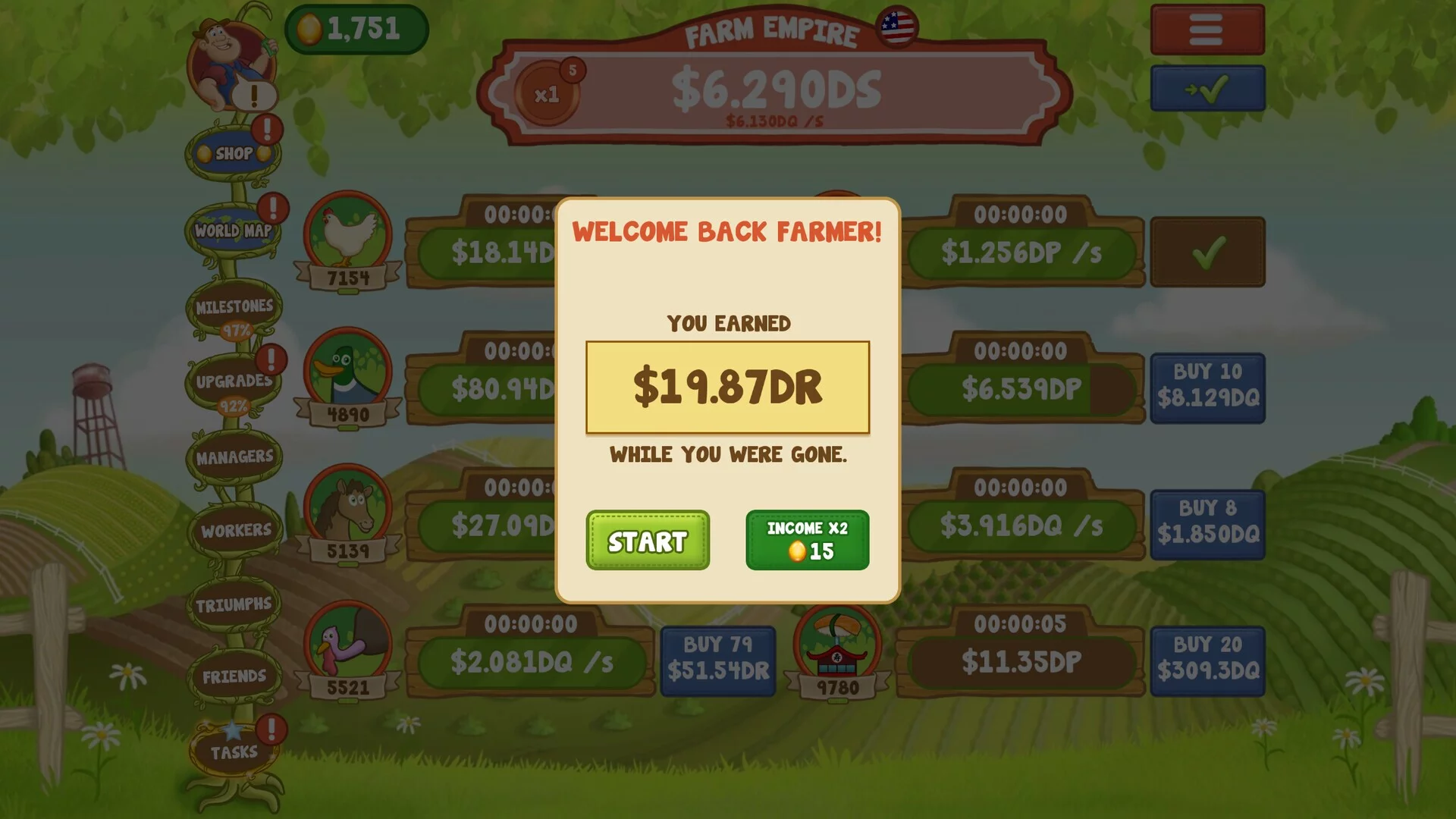 Изображение игры: Farm Empire