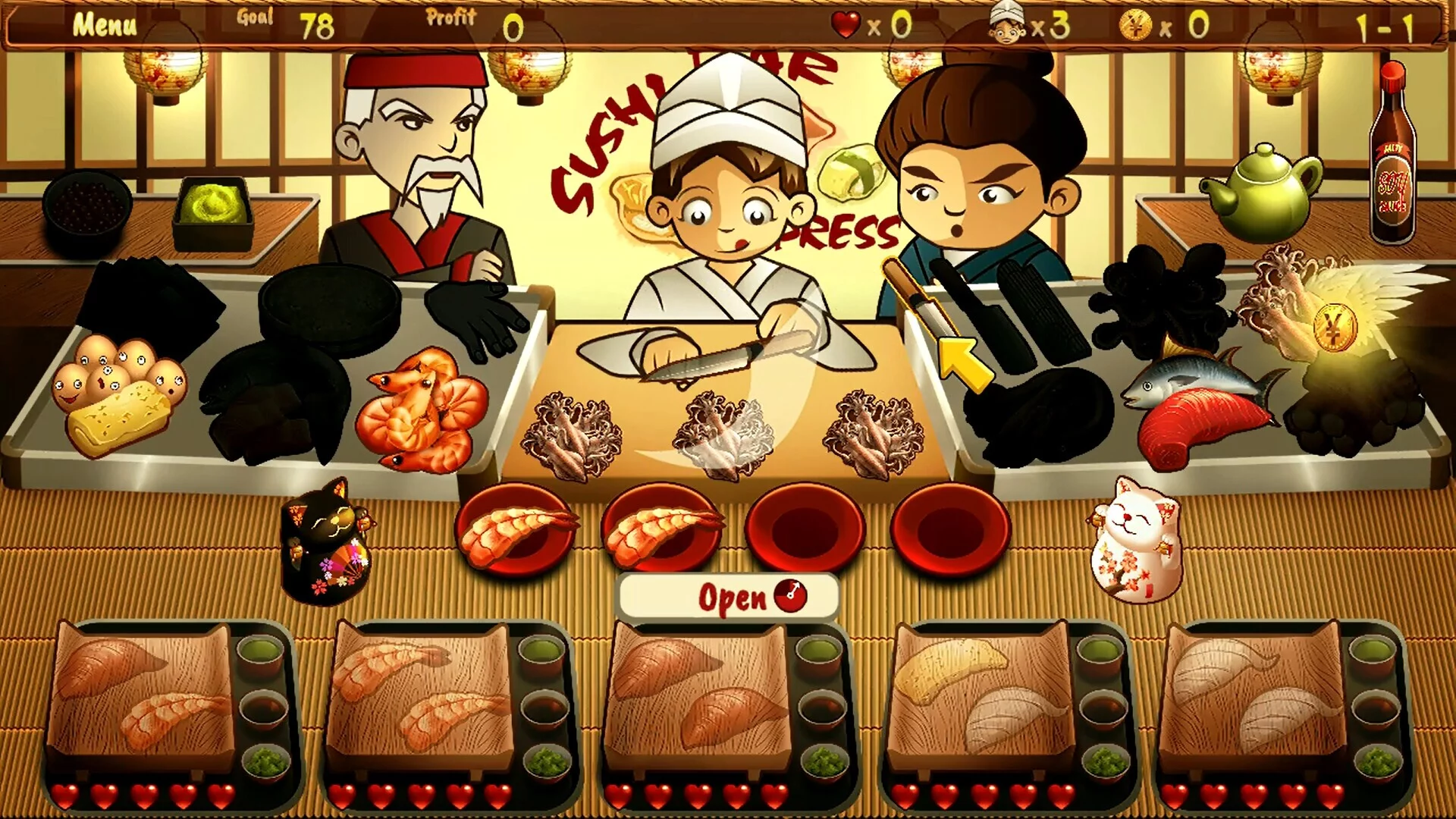 Изображение игры: Sushi Bar Express