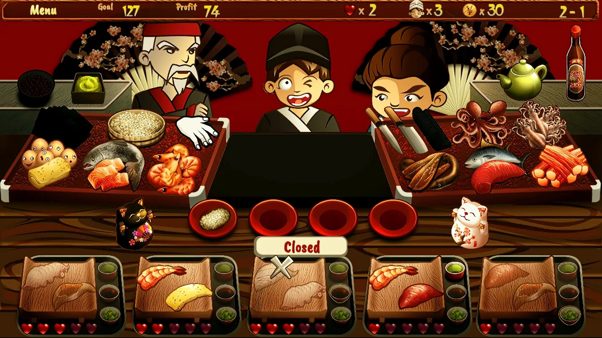 Изображение игры: Sushi Bar Express
