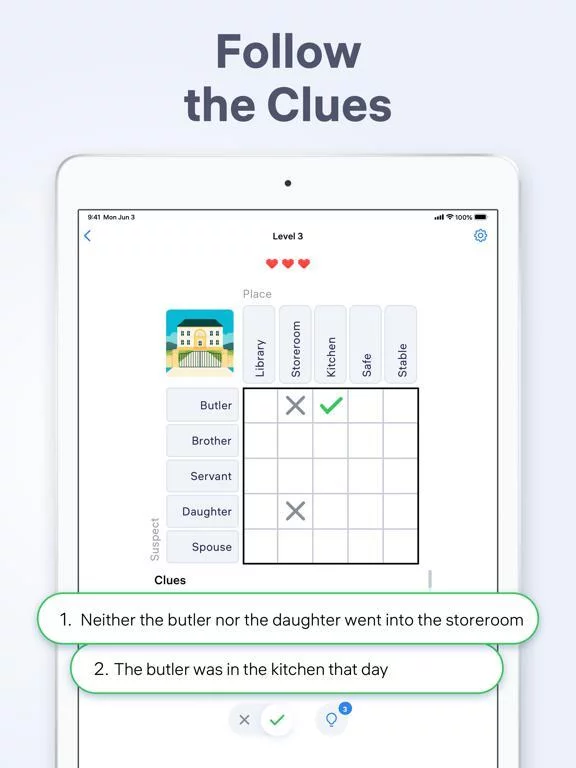 Изображение игры: Logic Puzzles - Clue Game
