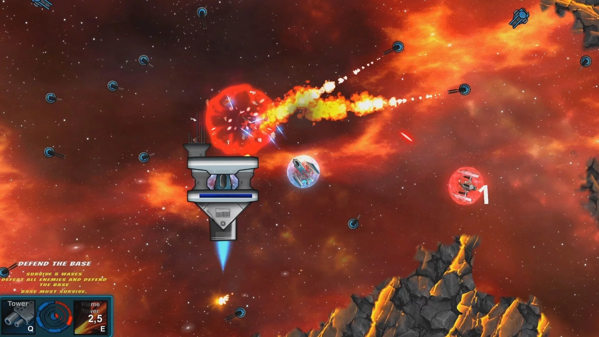 Изображение игры: Space Warden