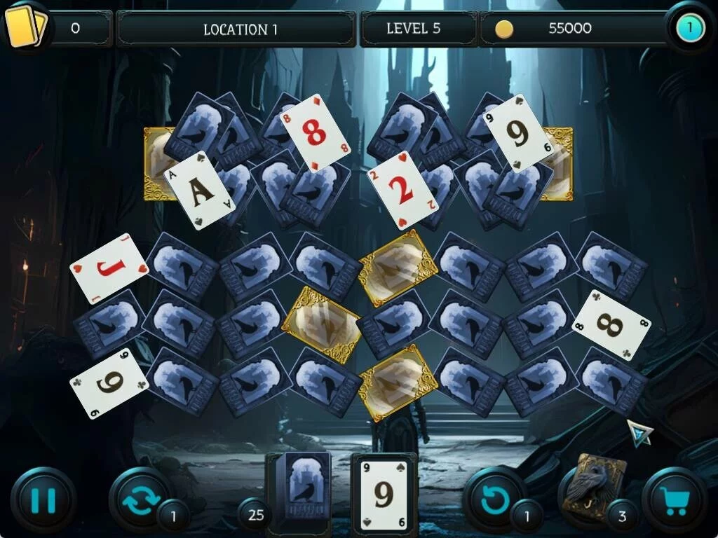 Изображение игры: Mystery Solitaire. The Black Raven 4
