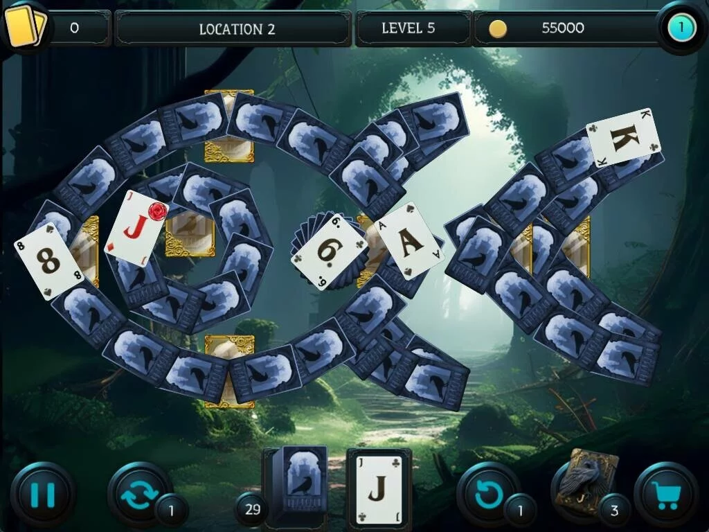Изображение игры: Mystery Solitaire. The Black Raven 4